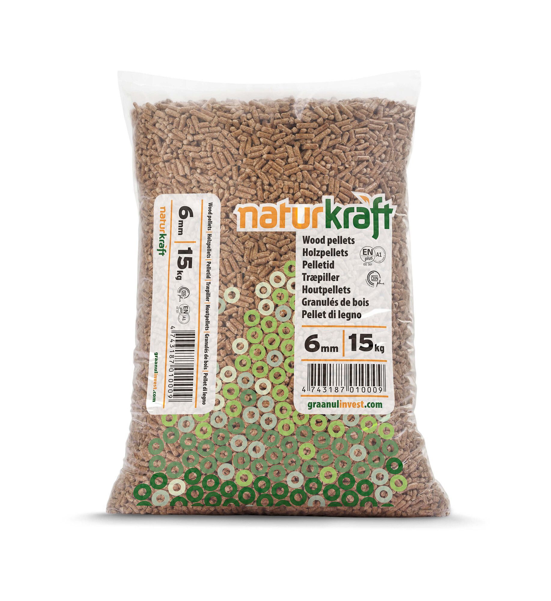 Naturkraft Pellets DIN+ & ENplus A1 à 15 kg