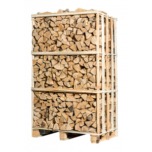 Pallet ovengedroogd berken/essen haardhout mix