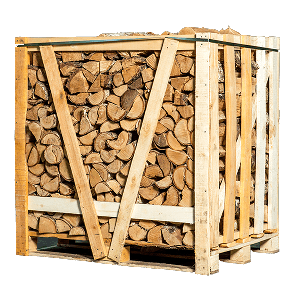 Halve pallet ovengedroogd essen haardhout