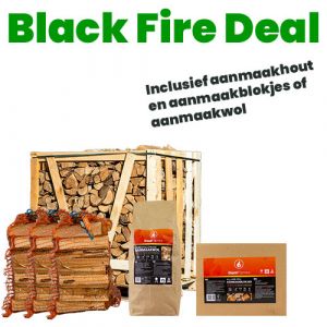 Halve pallet haardhout naar keuze + gratis aanmaakpakket t.w.v. € 50