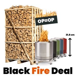 Pallet haardhout en aanmaakpakket + gratis Solo Stove Mesa XL