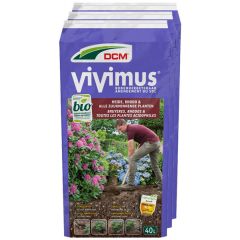 54 x 40L DCM Vivimus® Heide, Rhodo & alle Zuurminnende Planten Vooraanzicht